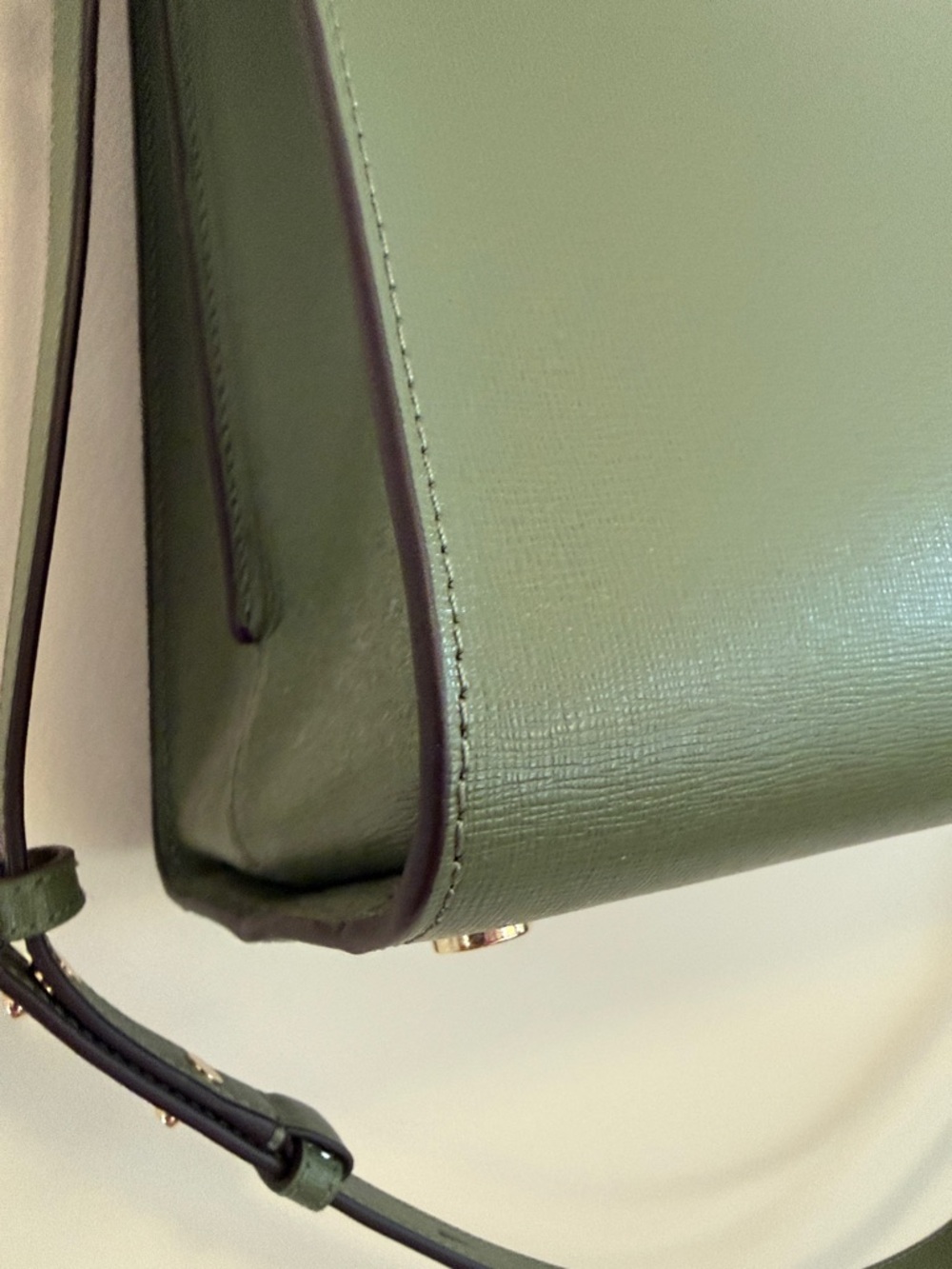 ๐ NWOT ๐ kate spade Forest Green Leather Satchel with Removable Strap - Picture 8 of 14